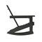 Merrick Lane Ridley HDPE Adirondack Chair with Cup Holder and Pull Out Ottoman, All-Weather HDPE Indoor/Outdoor Chair